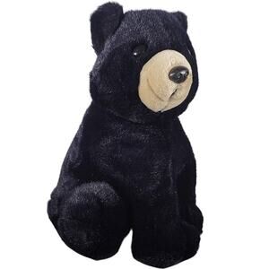 Vintage Dakin 1993 Black Bear Plush Stuffed Animal 10” Tan Face Toy